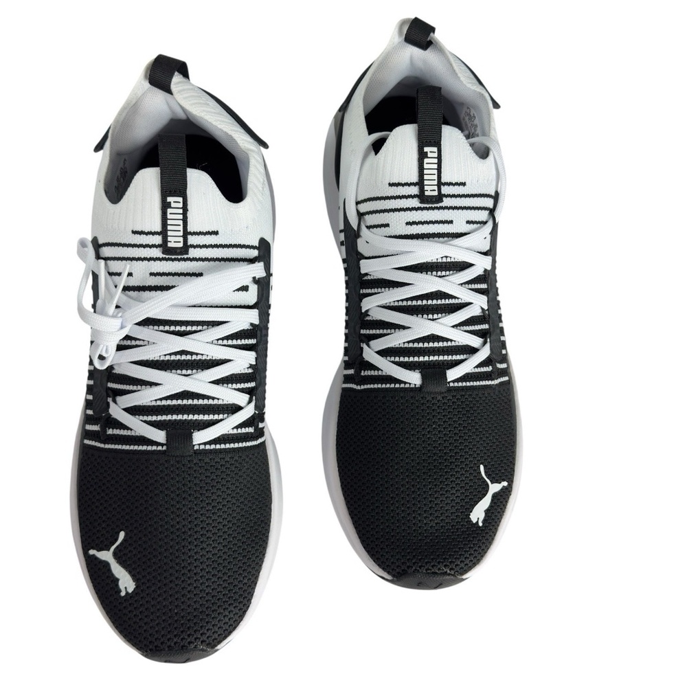 PUMA Softride Symmetry Fuzion Running Shoes Black White Mens Sizes 10.5, 11 - Picture 12 of 16